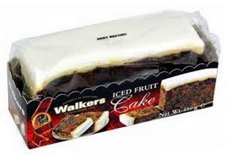 Walkers Iced Rich Fruit Cake 450g