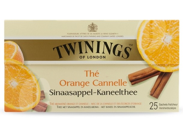 Twinings Zwarte Thee Sinaasappel Kaneel 25 zakjes