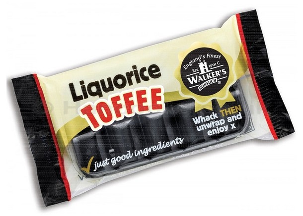 Walkers Nonsuch Liquorice Toffee Slab 100 gr