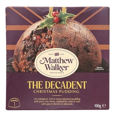 Matthew Walker Decadent Christmas Pudding 100G