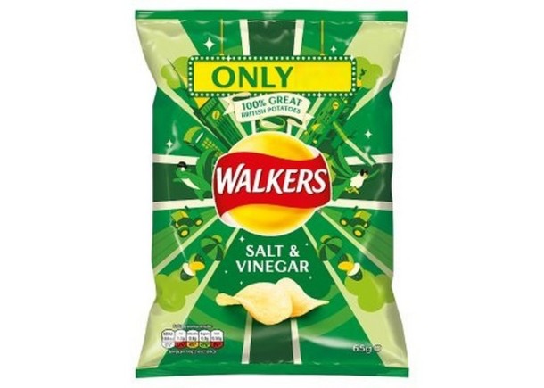 Walkers Salt Vinegar Crisps 70gr