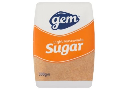 GEM light Muscovado Sugar 500g