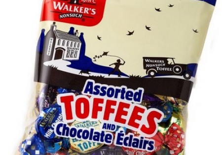 Walkers Nonsuch English Assorted Toffees and Chocolate Eclairs Bag 150 G