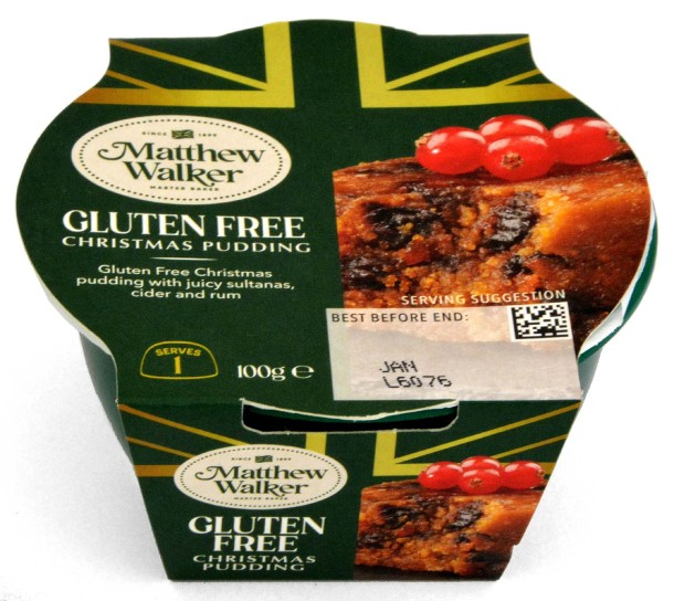 Mattew Walker Glutenfree Christmas Pudding 100g