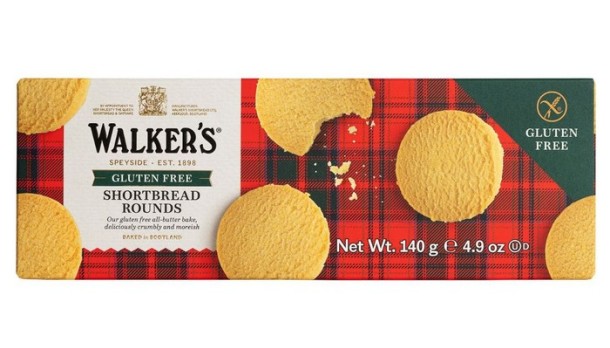 Walkers Gluten Free Shortbread Rounds 4.9 oz. 140g