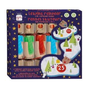 Christmas Crackers 12" X 6  LEAPING REINDEER