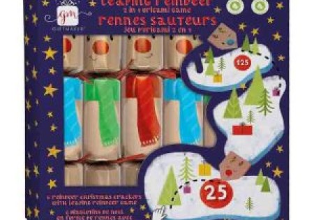 Christmas Crackers 12" X 6  LEAPING REINDEER