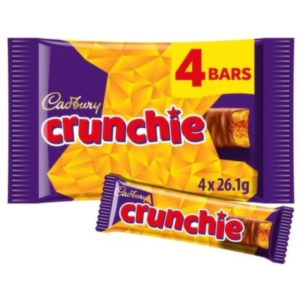 Cadbury Crunchie Bar 4 pack