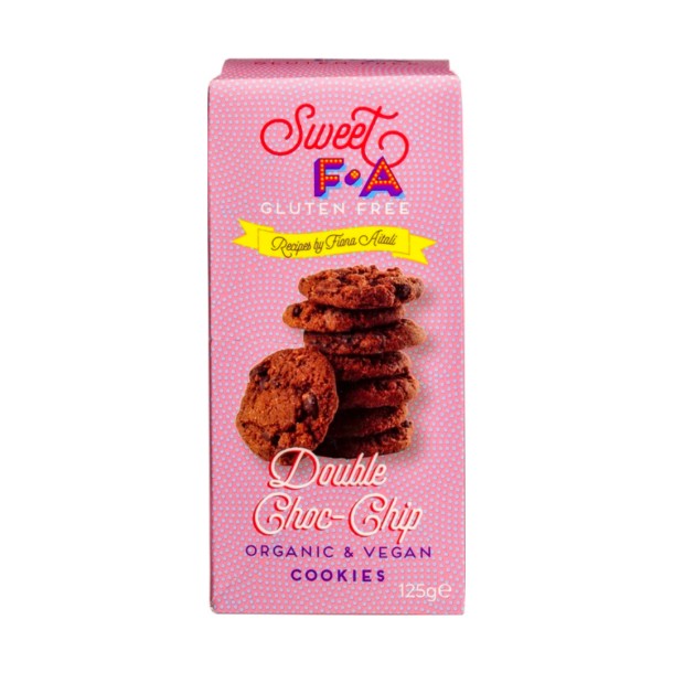 Sweet FA Gluten Free Double Choc-Chip Cookies 125g