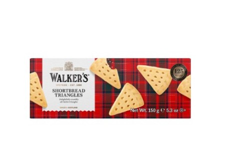 Walkers Shortbread Triangles Carton 150G