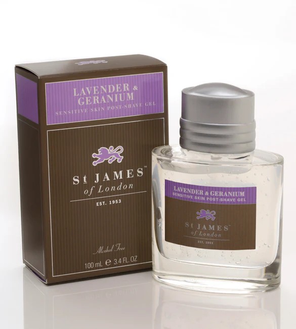 St James of London Aftershave Gel Lavender & Geranium 100ml