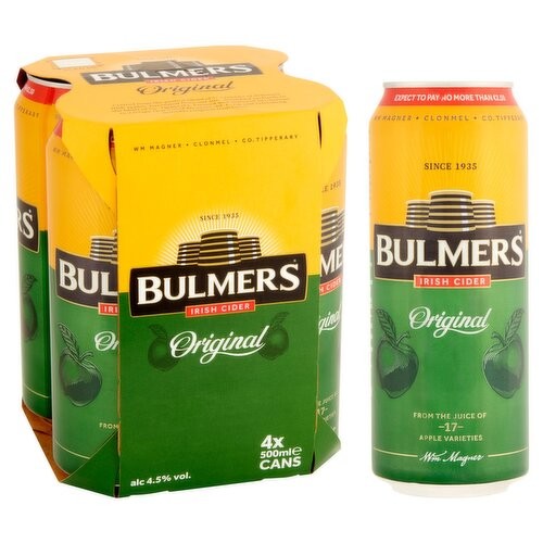 Bulmers Original Cider 500 ml 4.5% Alcohol