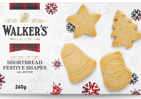 Walkers Shortbread Festive Shapes 260g