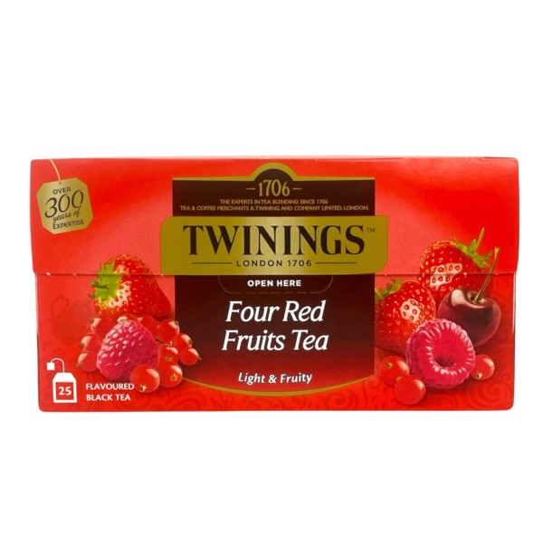 Twinings Zwarte Thee Rode vruchten 25 zakjes