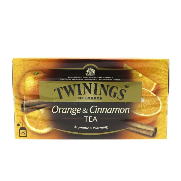 Twinings Zwarte Thee Sinaasappel Kaneel 25 zakjes