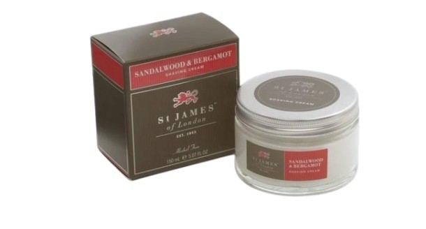 St James of London Scheercrème Sandalwood Bergamot